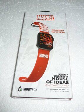 MobyFox Marvel Insignia Collection, House Of Ideas Smartwatch Band / 20+ Faces